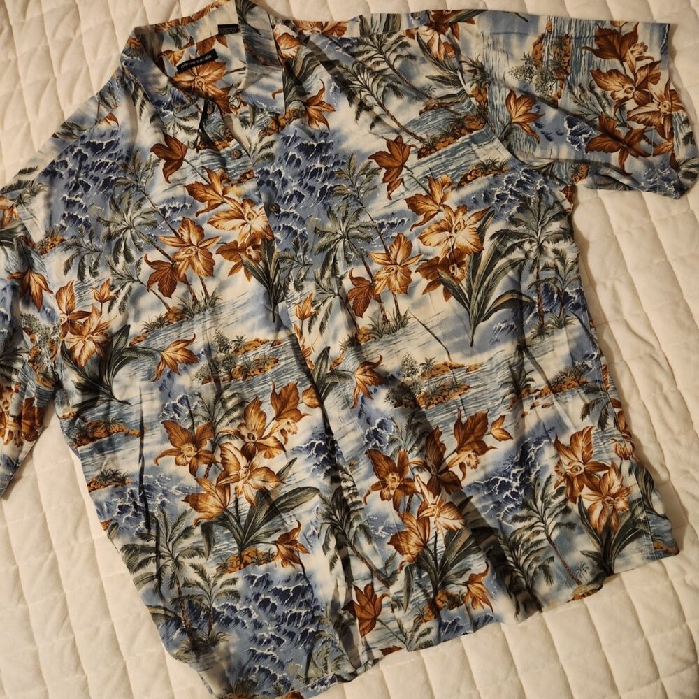 Men's Pierre Cardin Hawaiian Shirt - Size XXL